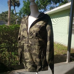 Camo Champion hoodie jacket
